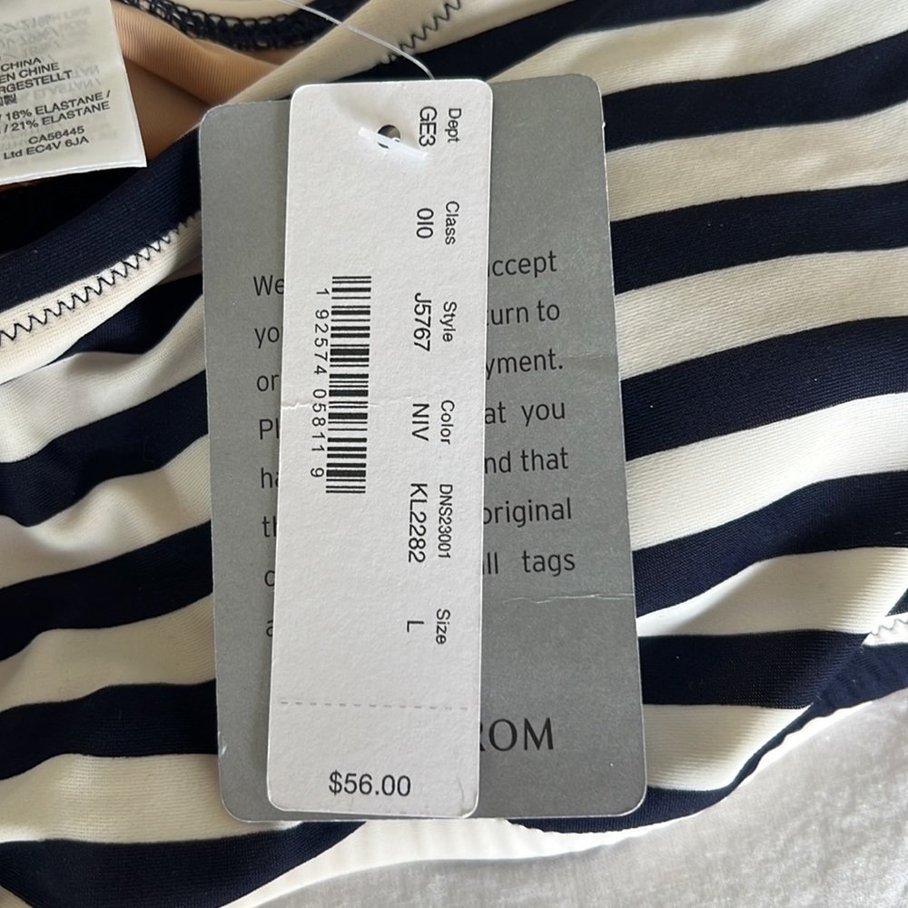 J crew striped swim top - Picture 4 of 5
